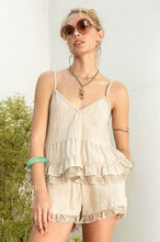 Oatmeal Lace Shorts