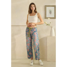 Denim Washed Floral Barrel Oli+Hali Jeans