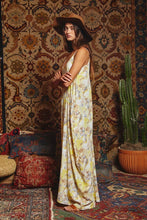 Yellow Multi Tie Dye Flowing Maxi Slip Bucketlist Dress