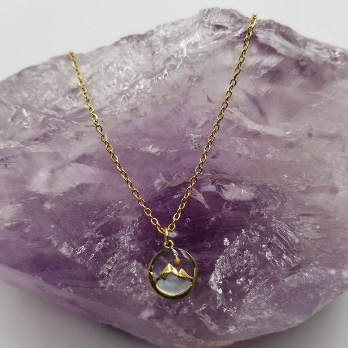 Faith As Mustard Seed Mountain Necklace