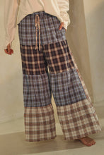 Blue Combo Relaxed Patchwork Pants