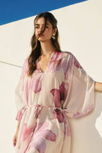 Laelia Orchid Bloomlight V Neck Kaftan Dress