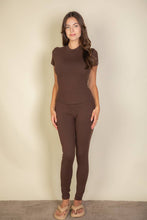 Coffee Basic Solid Leggings