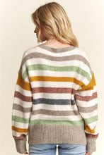 Off White Multicolor Stripe Sweater