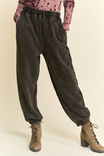 Black Rhinestone Elastic Waistband Davi & Dani Joggers