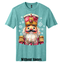 Leon the Nutcracker Rhinestone Graphic Christmas Tee