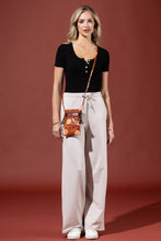Magnolia Hand-painted Genuine Leather Cellphone Bag