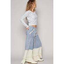 Denim Vintage washed double gauze wide POL pants