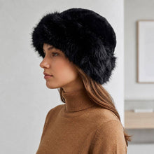 Taupe Fuzzy Plush Faux Fur Winter Cossack Hat
