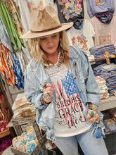 Distressed Denim Freedom Rare Bird Shirt