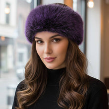 White Elegant Faux Fur Winter Headband Earmuff