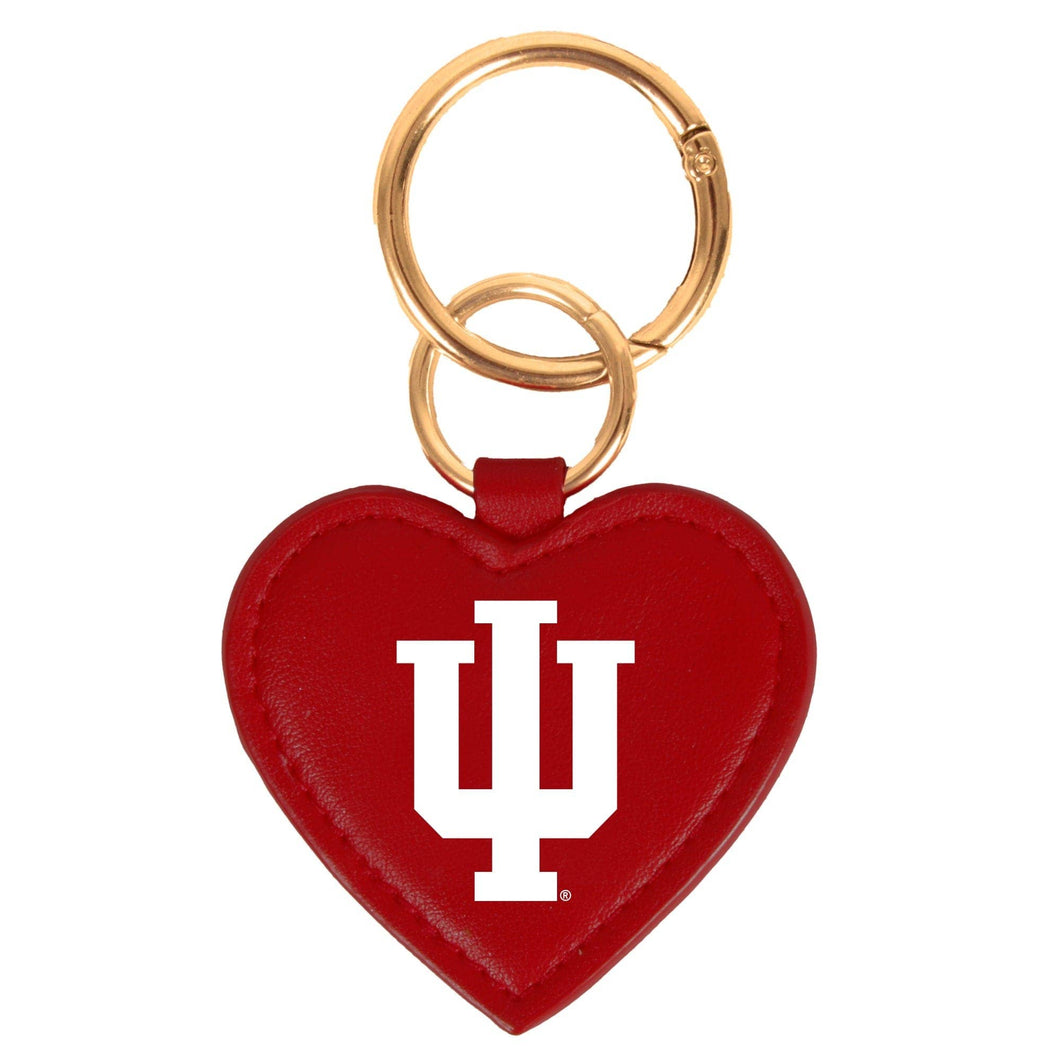 Indiana Hoosiers Heart Bag Charm/ Key Ring