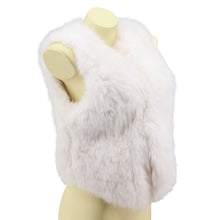 LED faux fur vest