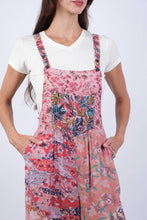 Floral Pink Hippie Overalls