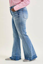 Medium Plus High Waist "Tummy Control " w/ Release Hem Flare Judy Blue Jeans