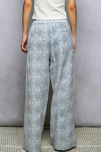 Blue Stripe Striped Big Pocket Waist Band Straight Fit POL Pants