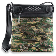 Camo Design Rhinestone Crossbody Sling