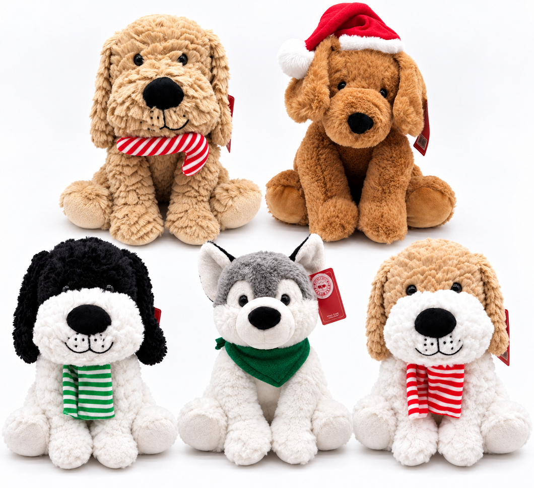 Golden Retriever Christmas Puppy Assortment