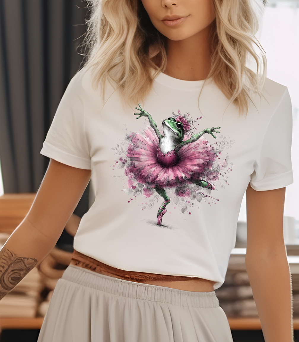Natural Ballerina Frog Tee
