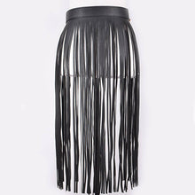 Black Double Buckle Curtain Fringe Belt