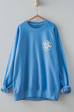 Provence Oversized Embroidery  Sweatshirt