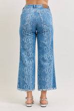 Printed High Waist Ankle Wide Judy Blue Jeans