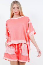 Neon Pink LoopTerry Cont Pocket Shorts