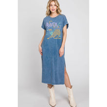 Mineral Black Rock N Roll Leopard Graphic Dres