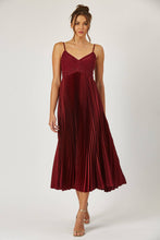 Portia pleated swing dress