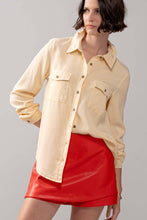 White Classic Tencel Utility Casual Button Down Chambray Urban Daizy Shirt
