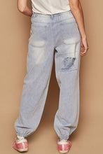 Denim Patches detail denim jogger POL pants