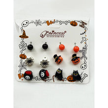 Cute Halloween Theme Earring Set: MIX COLOR / ONE(12)