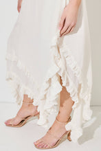 Ivory Spaghetti Strap Maxi Dress