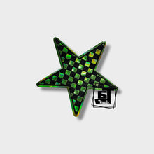 Metallic Checkered Stars....Cap Patches