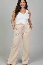 Plus Size Drawstring Waist Slant Pocket Sweatpants: BLACK / 2X