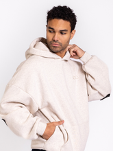 Kingdom Essential Patchwork Hoodie - Jesus Loves You Oatmeal Heather: Jesus Loves You - Oatmeal Heather / XS
