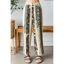 Tan Mineral Washed Patchwork Twill Oli+Hali Pants