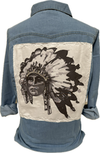Road Trip Denim Pearl Snap Chambray (with patch on back) Tee