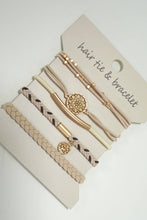 Off White Boho Bracelet Hair Ties