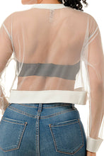 White See Through Floral Blouse