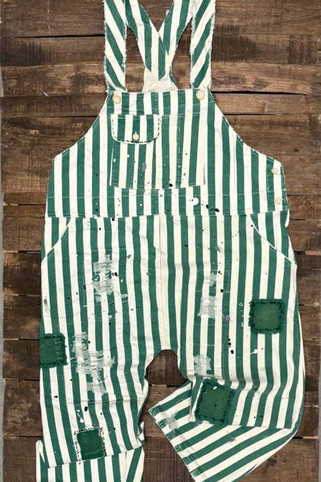 Vintage Emerald Endless Travels Jaded Gypsy Overalls