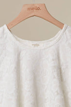 White High-Low Layered Lace Tunic Mello Top