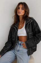 Black Navigator Tech Oversized Jacket
