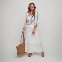 Maxi Skirt Solange Embroidered Eyelet Paneled
