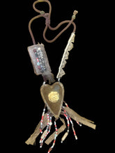 Wooden and Roses Aztec Rare Bird Necklace