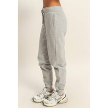 Heather Grey Mid-Rise Drawstring Jogger Pants