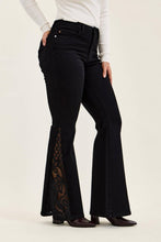 Black MR JAQUELINE w/ Lace Hem Detail Shadow Luxe Judy Blue Jeans