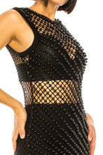 Black Pearl Fishnet Beach Dress