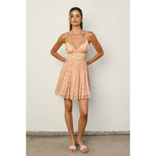 Peach Whip Rosewater Reverie Corset Mini Dress