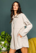 Taupe Airflow Collared Solid Corduroy Bucketlist Romper